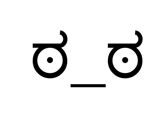 ಠ_ಠ Look of Disapproval